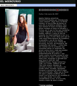 Patano - Arte y Jardin en Revista Vivienda y Decoracion - Diario El Mercurio